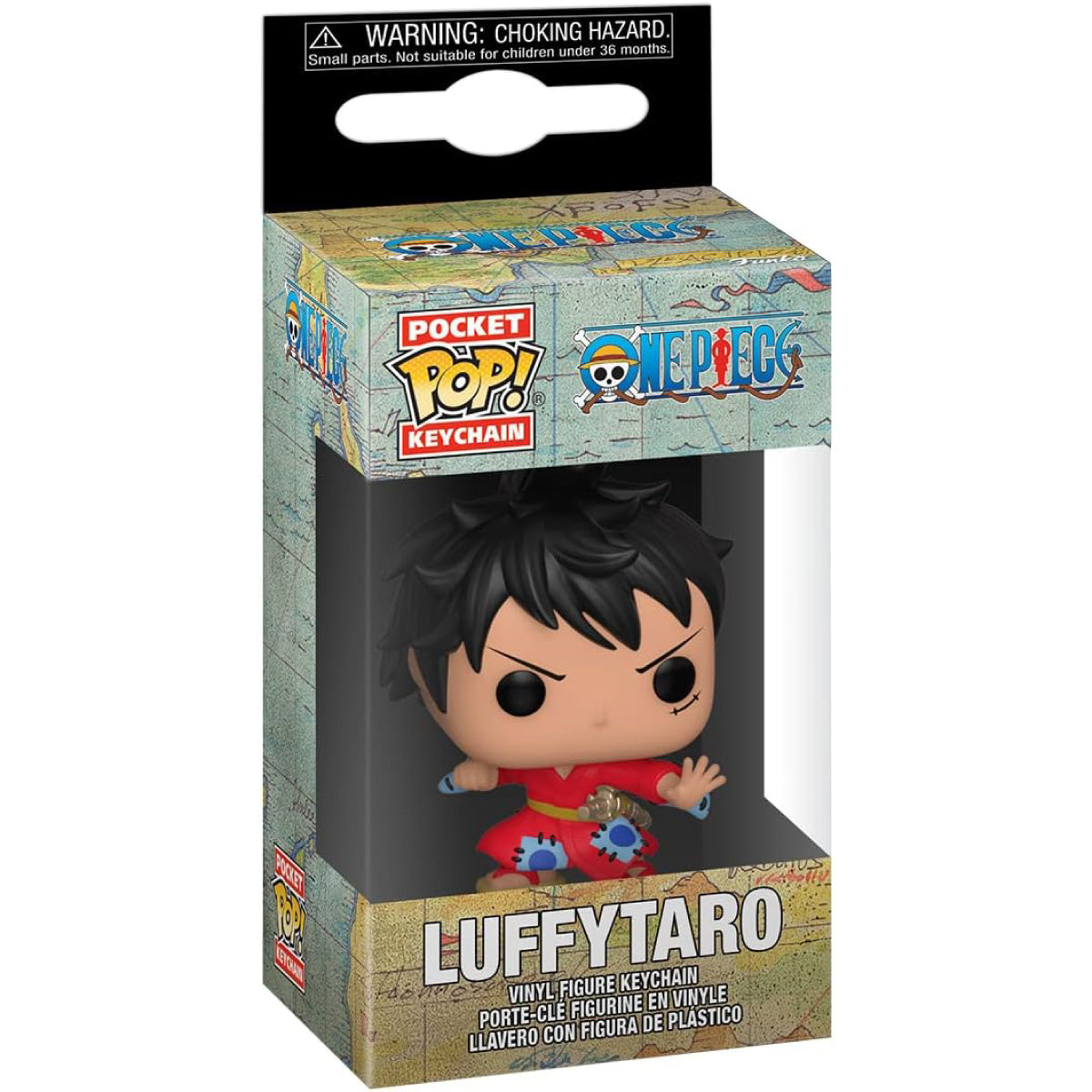 one piece - luffy in kimono 4cm - funko pocket pop! portachiavi