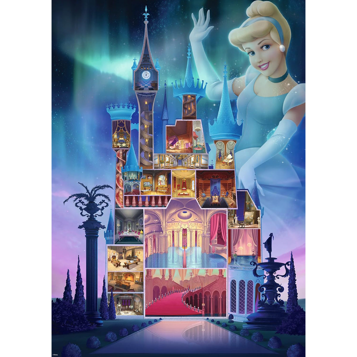 disney: castle collection - cenerentola - puzzle 1000 pezzi