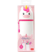 astuccio 2 in 1 in morbido silicone - kawaii - unicorno