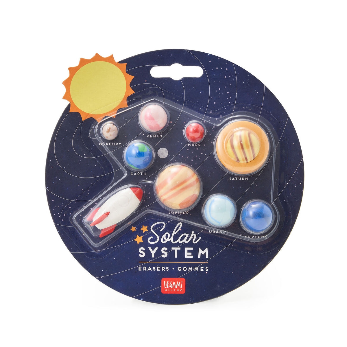 solar system - set di 9 gomme