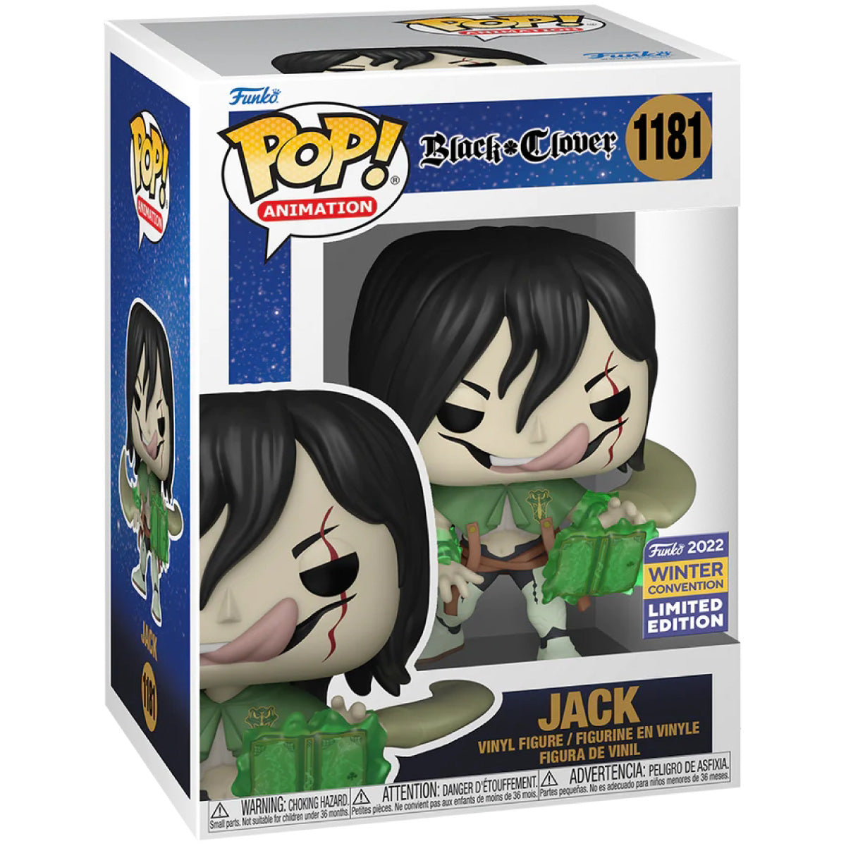 black clover - jack 9cm - funko pop 1181