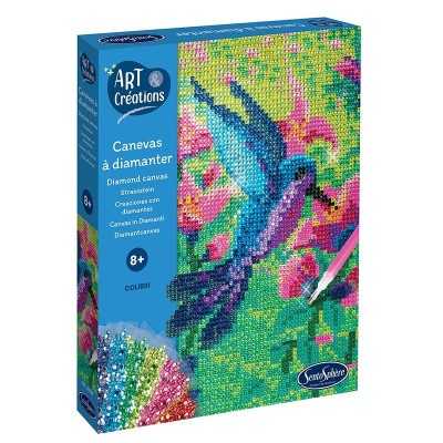 art & creations - canevas à diamanter - colibrì