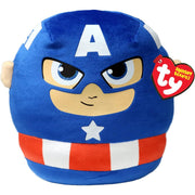 squish-a-boos - marvel captain america - peluche 22cm