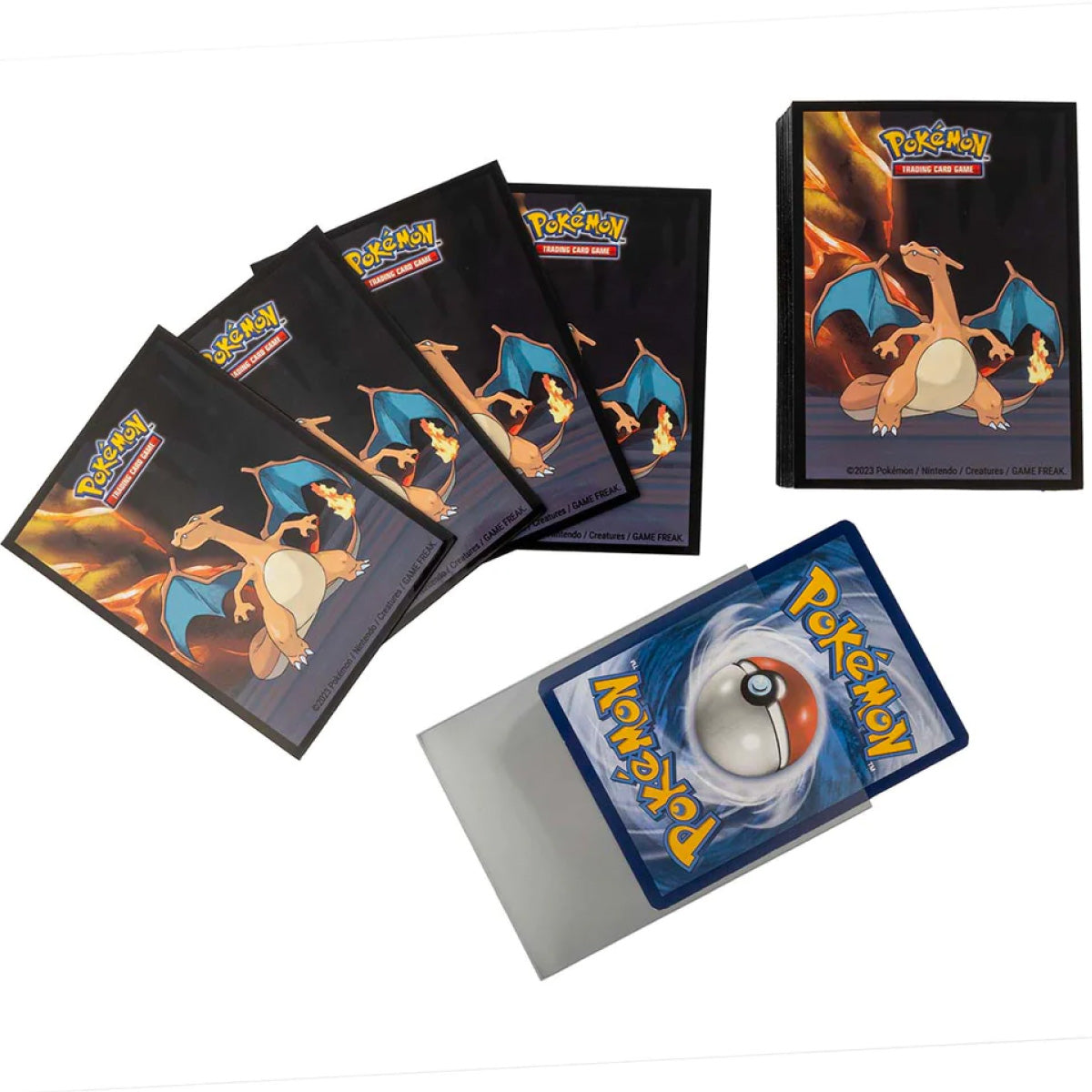 pokemon - proteggi carte standard 65 bustine - gallery series forcing summit