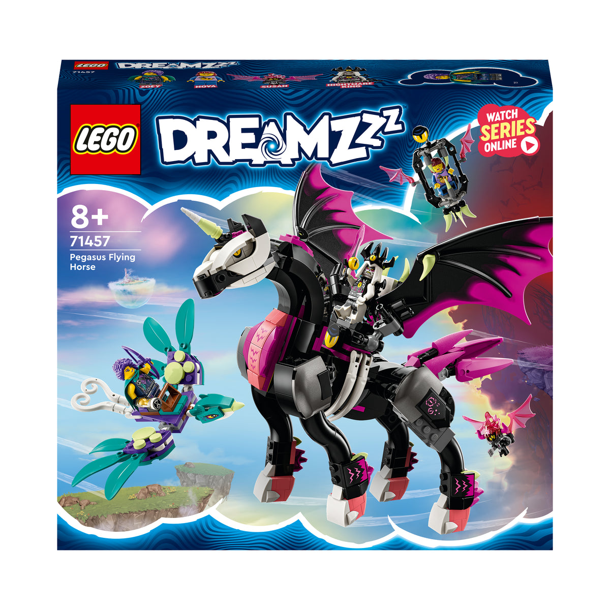 LEGO Dreamzzz 71457 pegaso, il cavallo volante