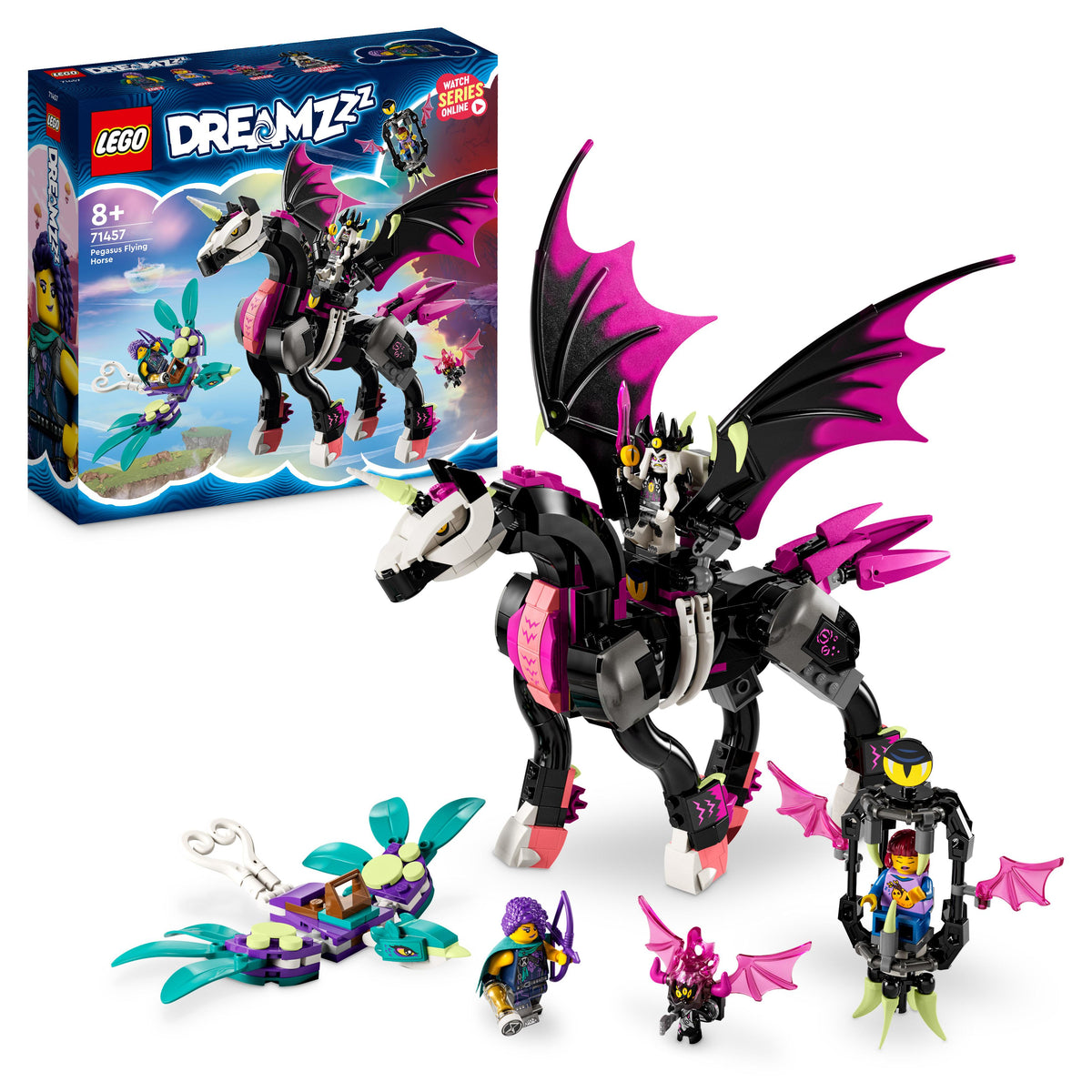 LEGO Dreamzzz 71457 pegaso, il cavallo volante