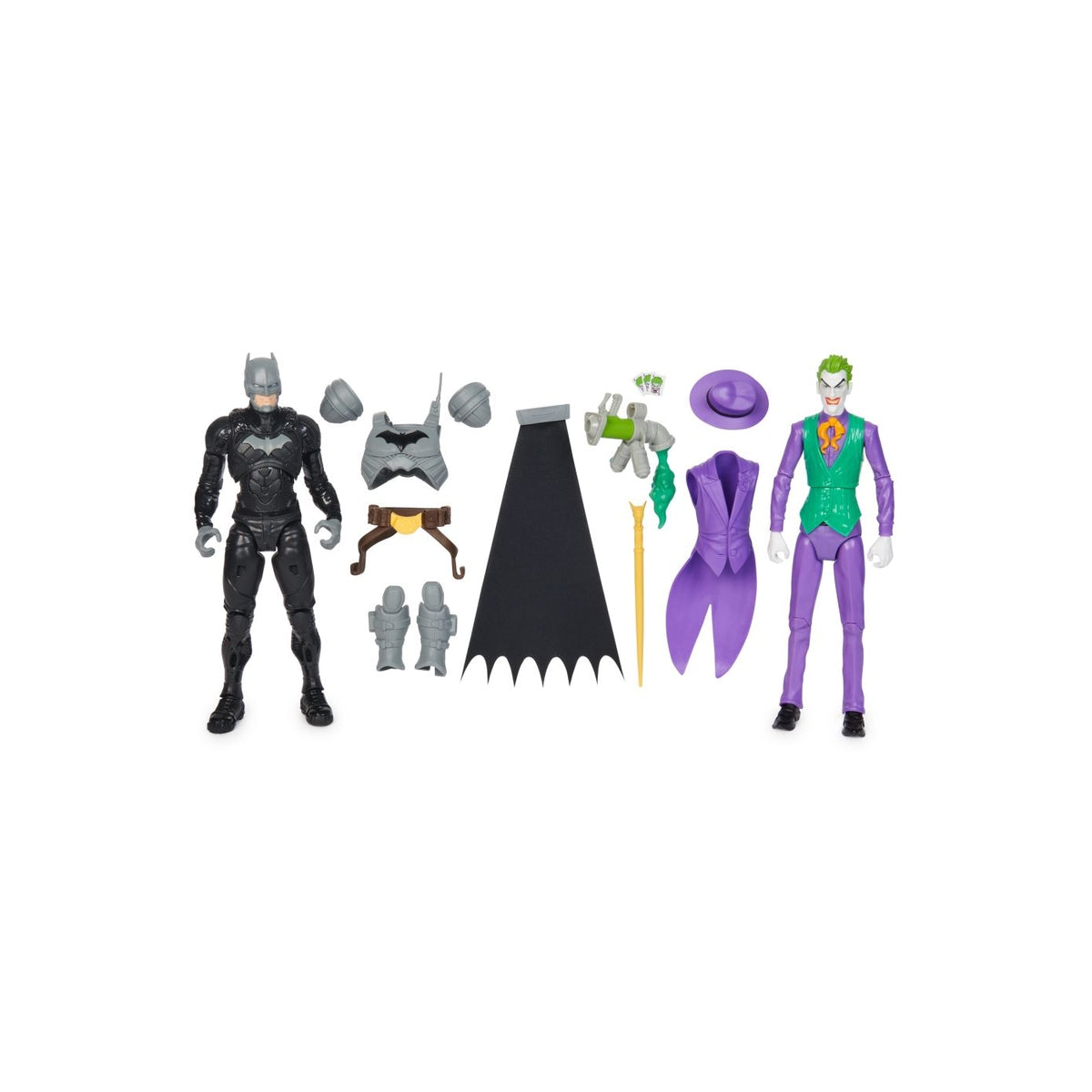 dc comics - batman adventures - battle pack batman vs joker - personaggio snodabile 30cm