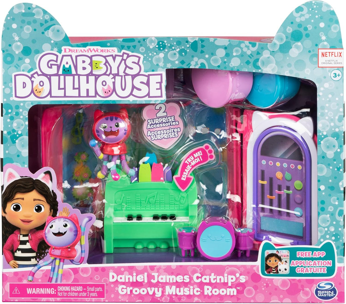 gabby's dollhouse - la stanza della musica con dj catnip