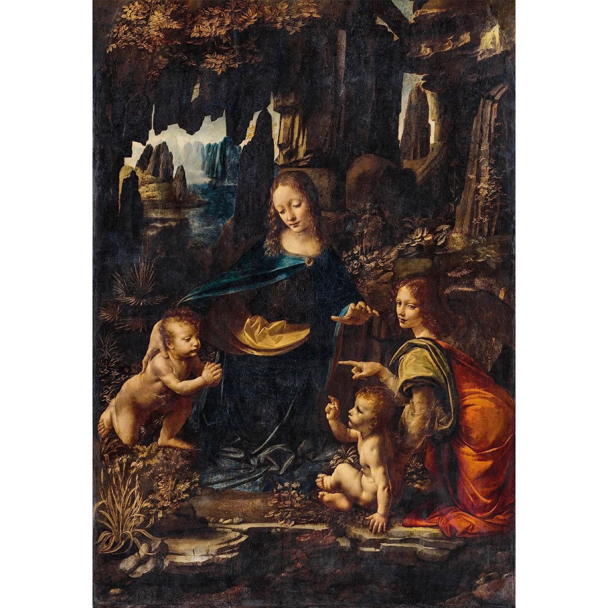 leonardo da vinci: la vergine delle rocce - puzzle 1000 pezzi