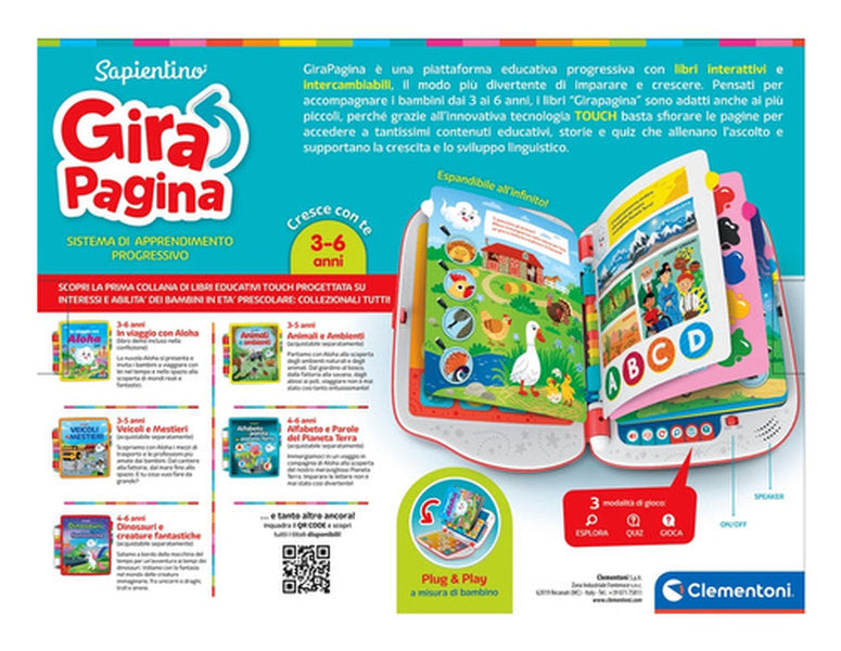 girapagina - libro interattivo gira pagina con lettura del testo