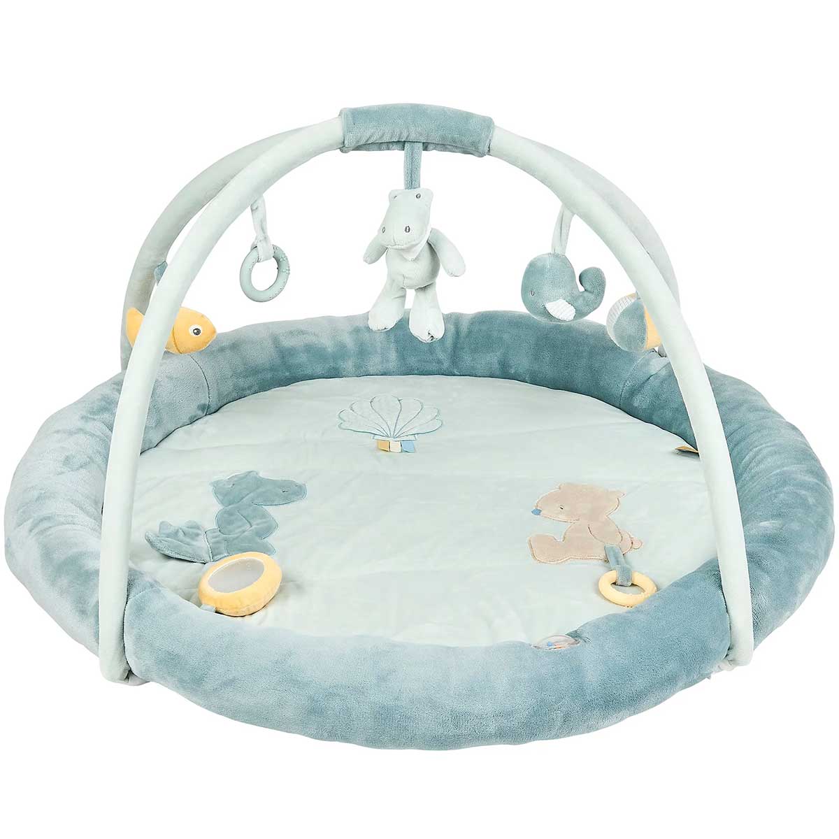 tappeto pouf attività con archi romeo, jules & sally - 90x90cm