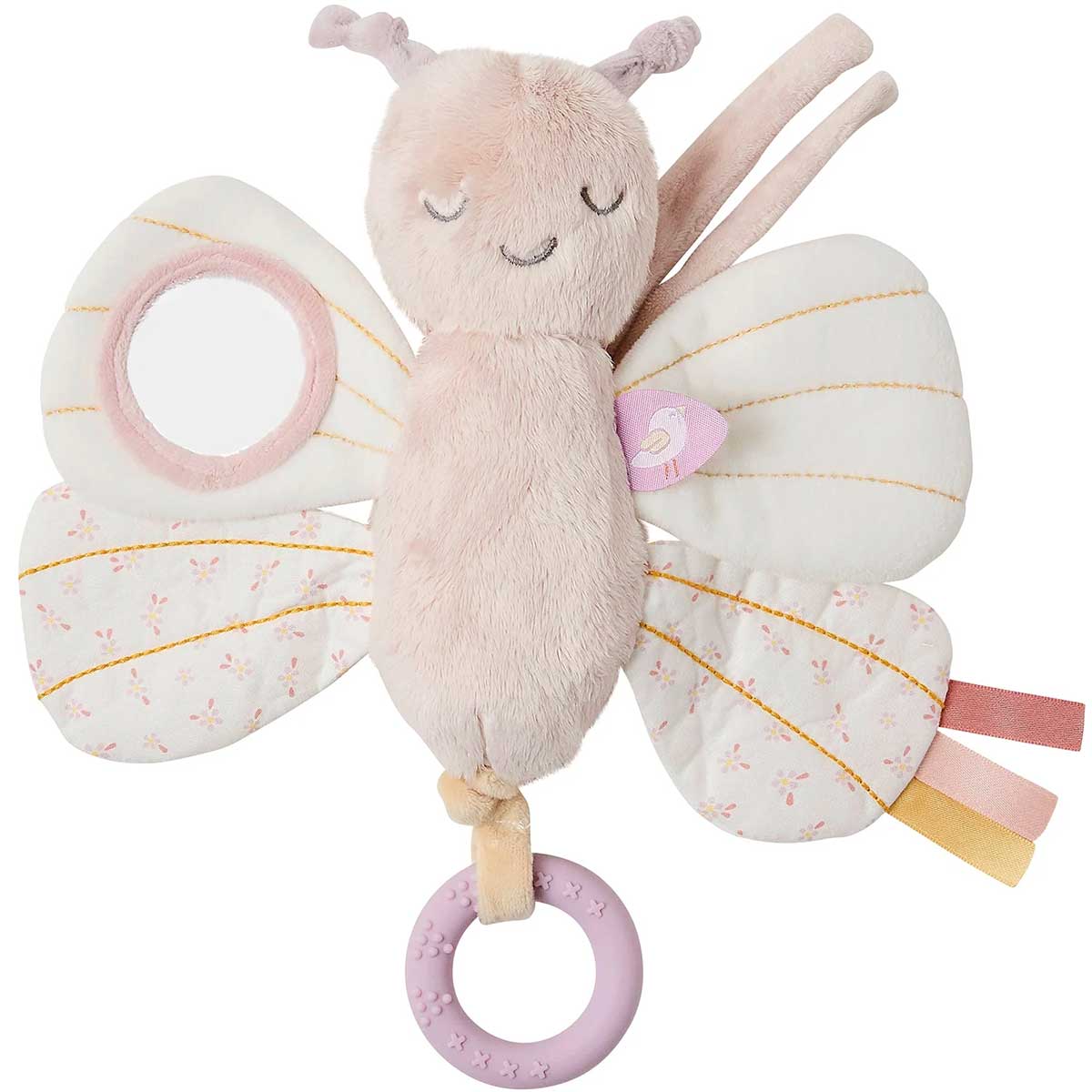 farfalla attività con anello in silicone - peluche 25cm