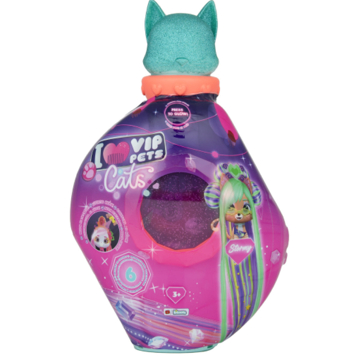 vip pets - cats - stormy - animaletto con lunghi capelli ed accessori