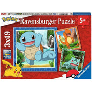 pokémon - puzzle 3x49 pezzi
