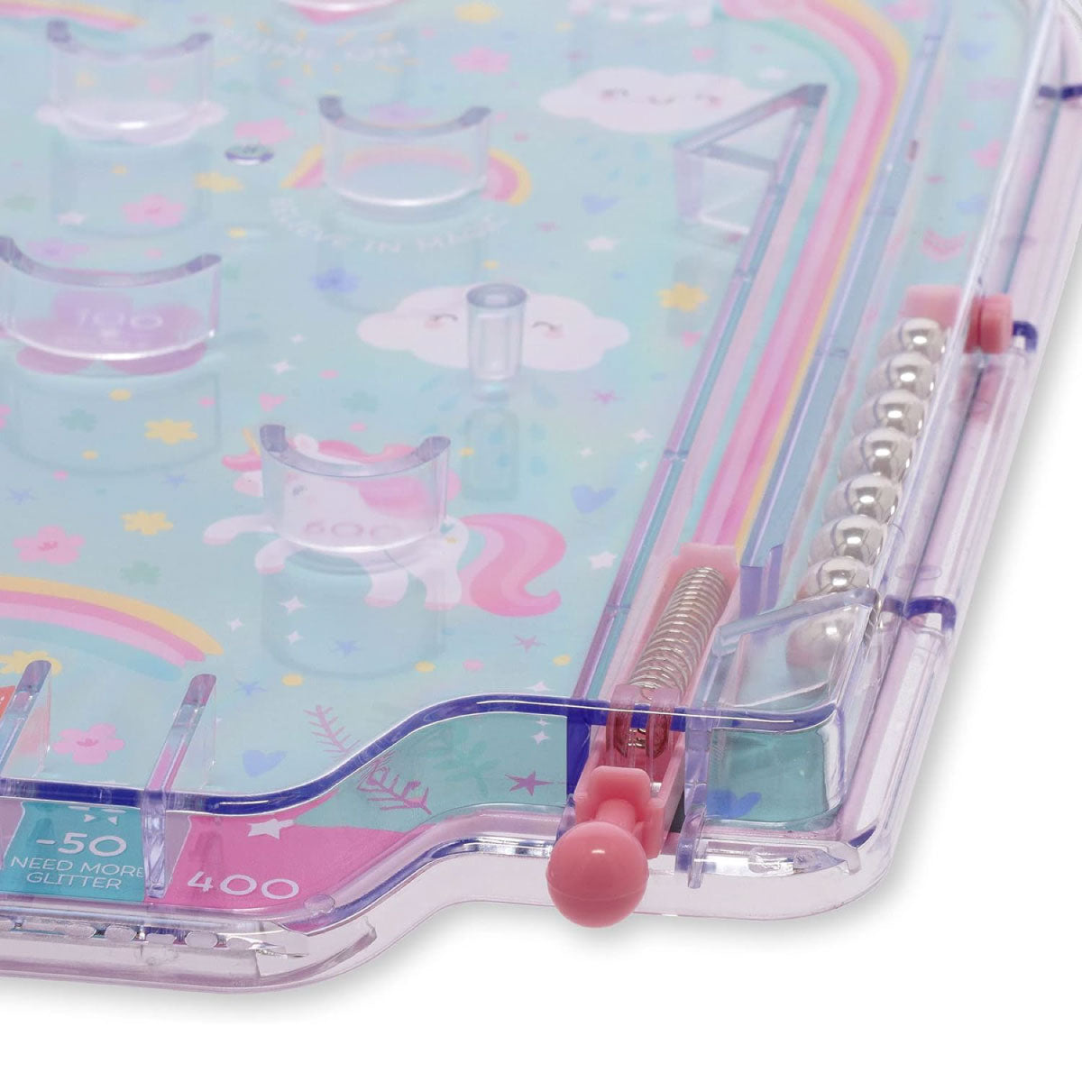 mini pinball - flipper portatile - unicorno