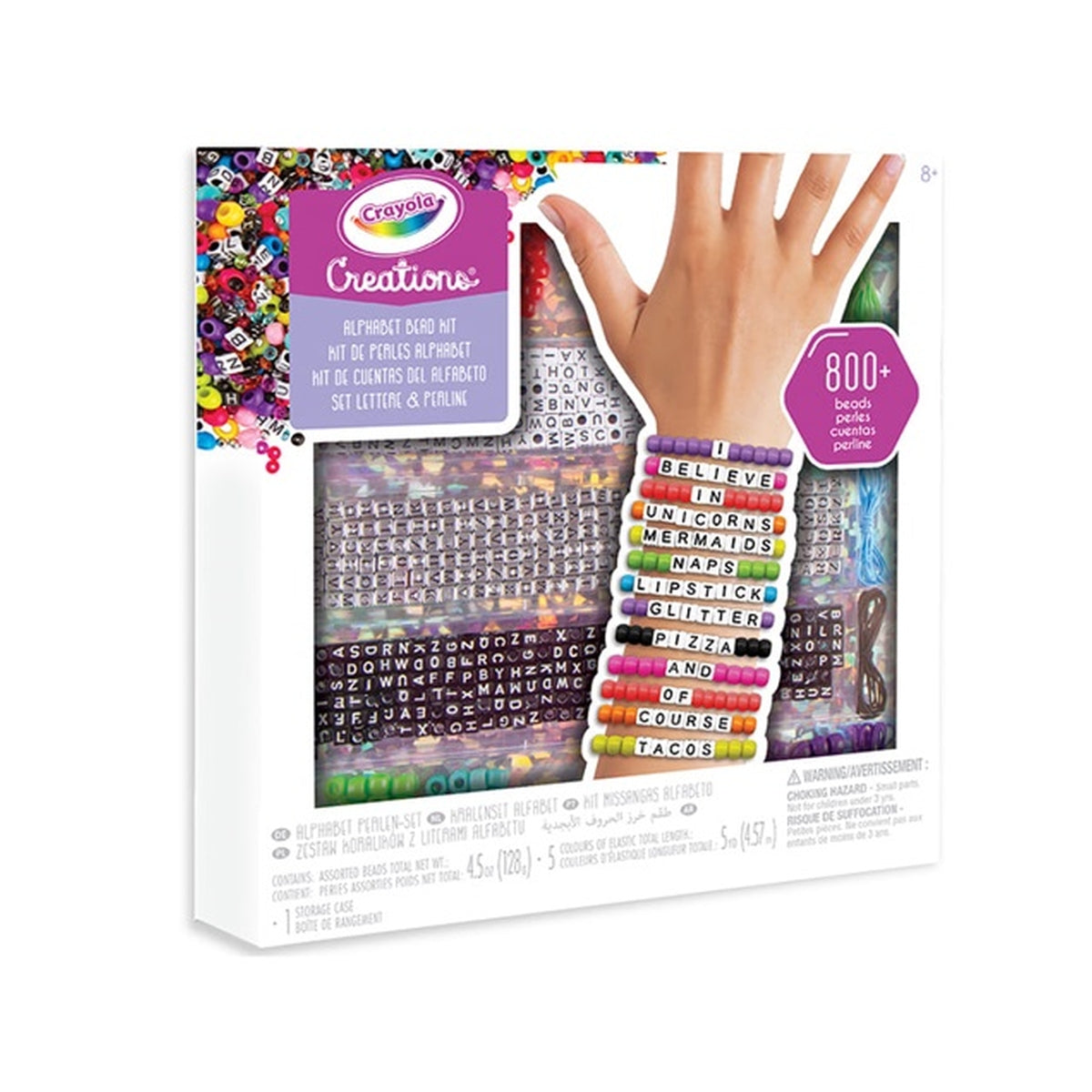 creations - set lettere e perline - 800 perline
