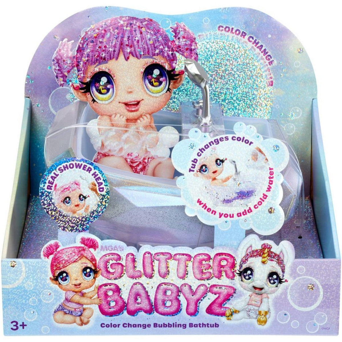 glitter babyz - vasca da bagno cambia colore