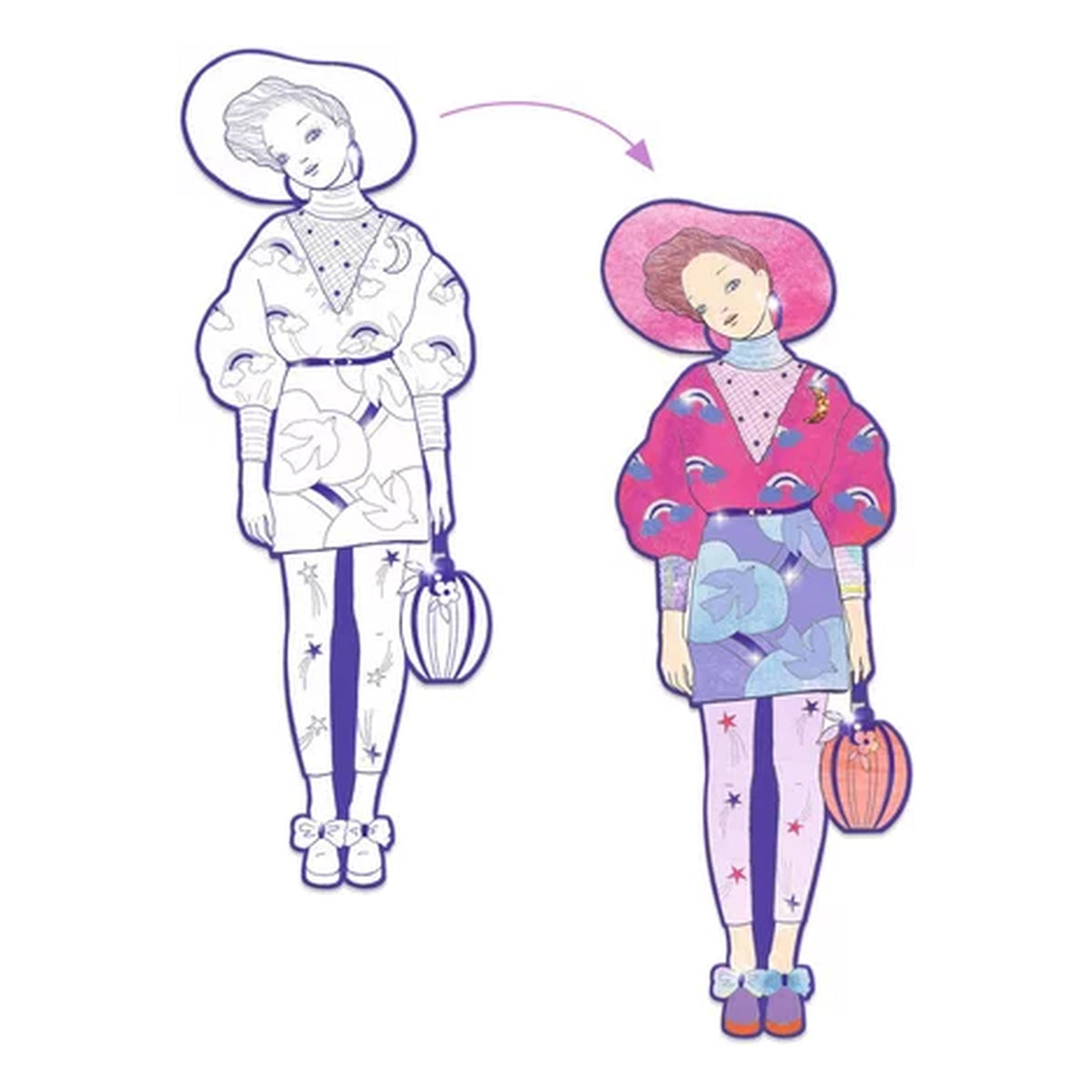 les demoiselles - zaho e le sue amiche - disegni da colorare