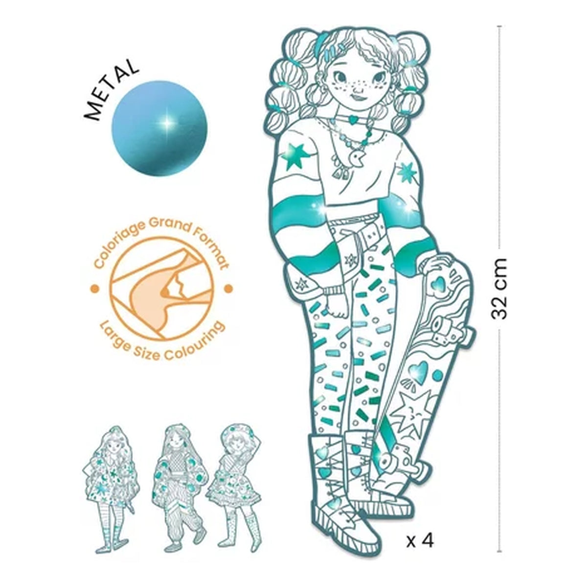 les demoiselles - angèle e le sue amiche - disegni da colorare