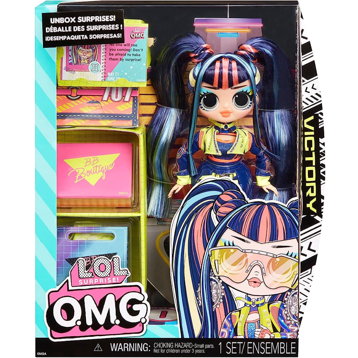 lol surprise omg - victory - fashion doll 25cm