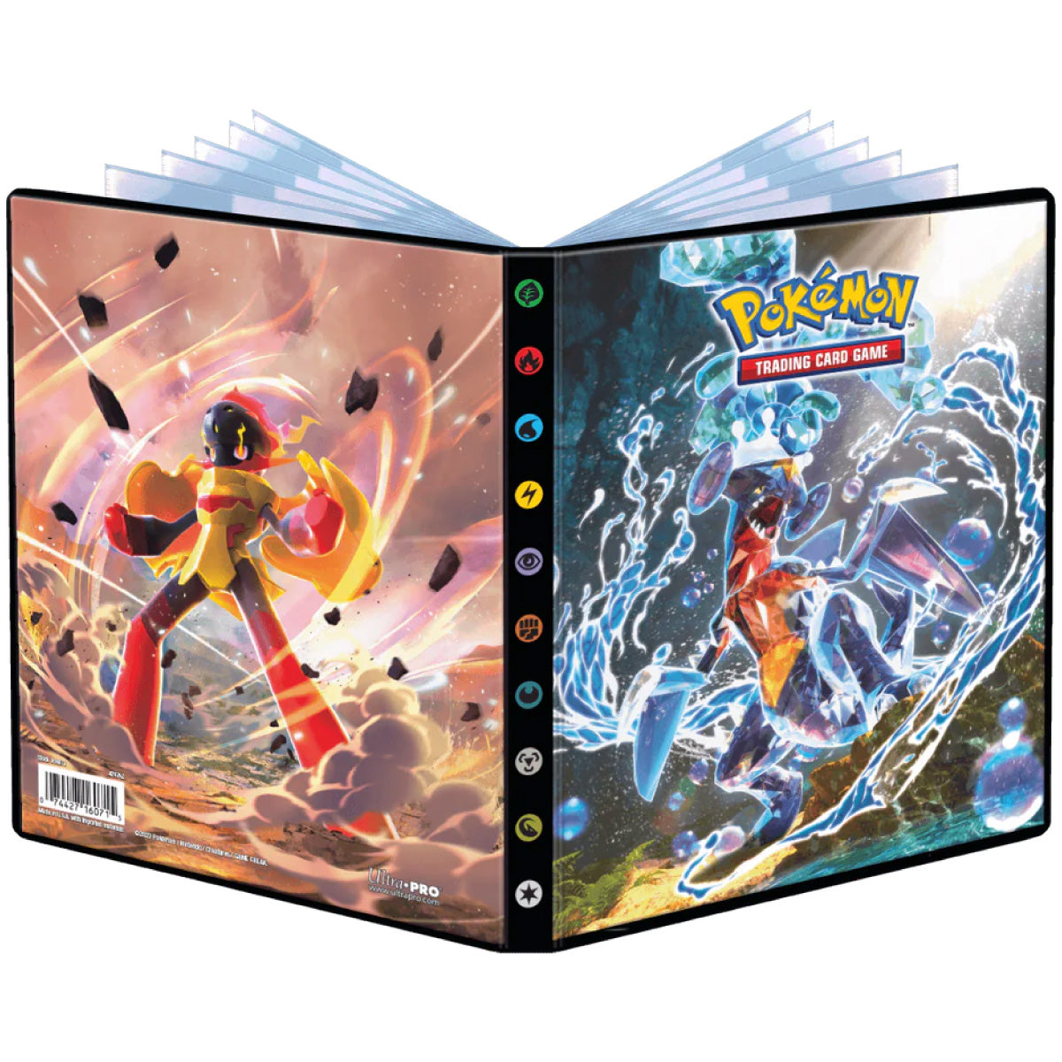 pokemon - album 12 pagine 4 tasche - scarlatto e violetto paradosso temporale
