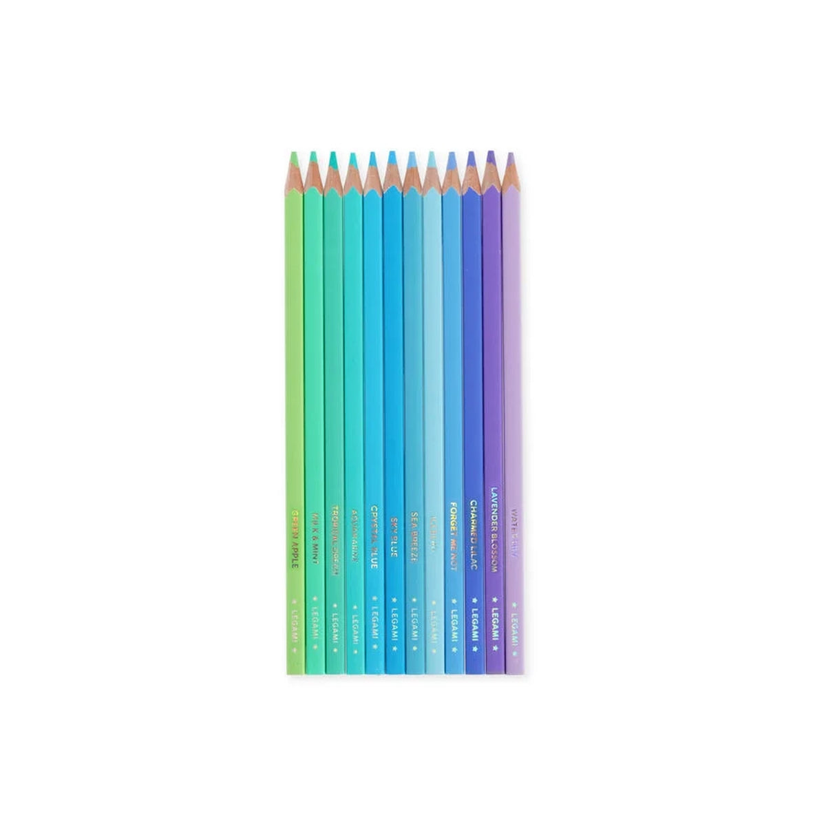live colourfully - set di 12 pastelli ocean palette