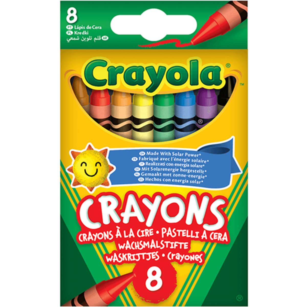 8 pastelli a cera colorati