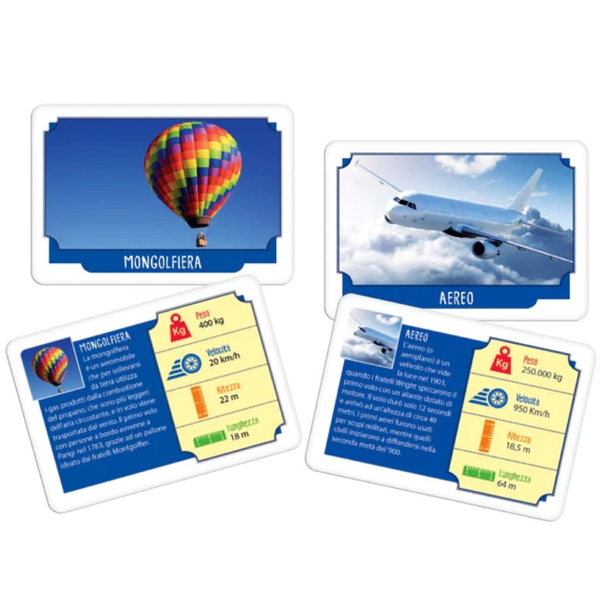 carte gioco sapientino - trasporti da record