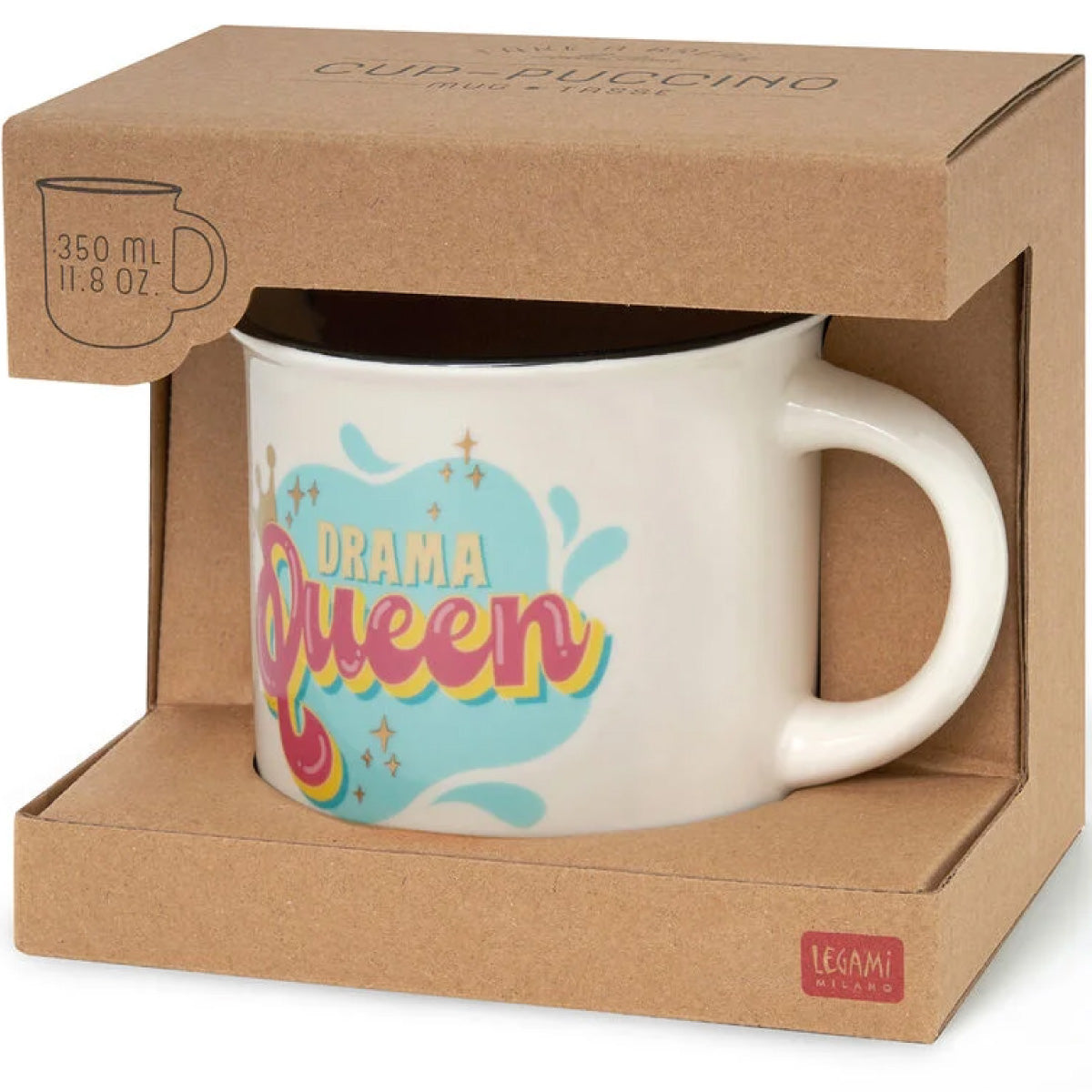 tazza in porcellana - cup-puccino - drama queen