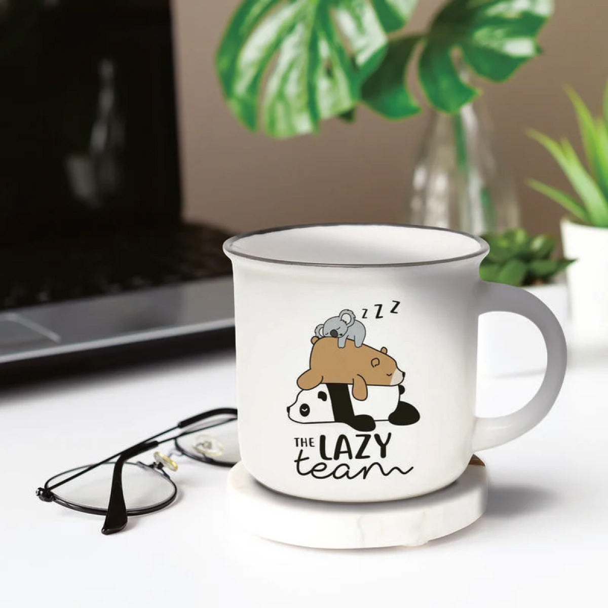 tazza in porcellana - cup-puccino - lazy team