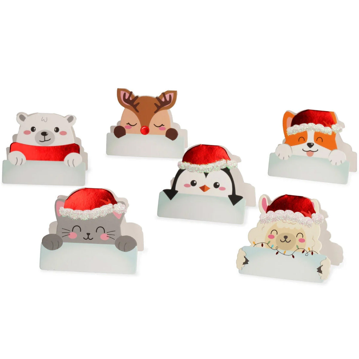 set di 12 segnaposto natalizi