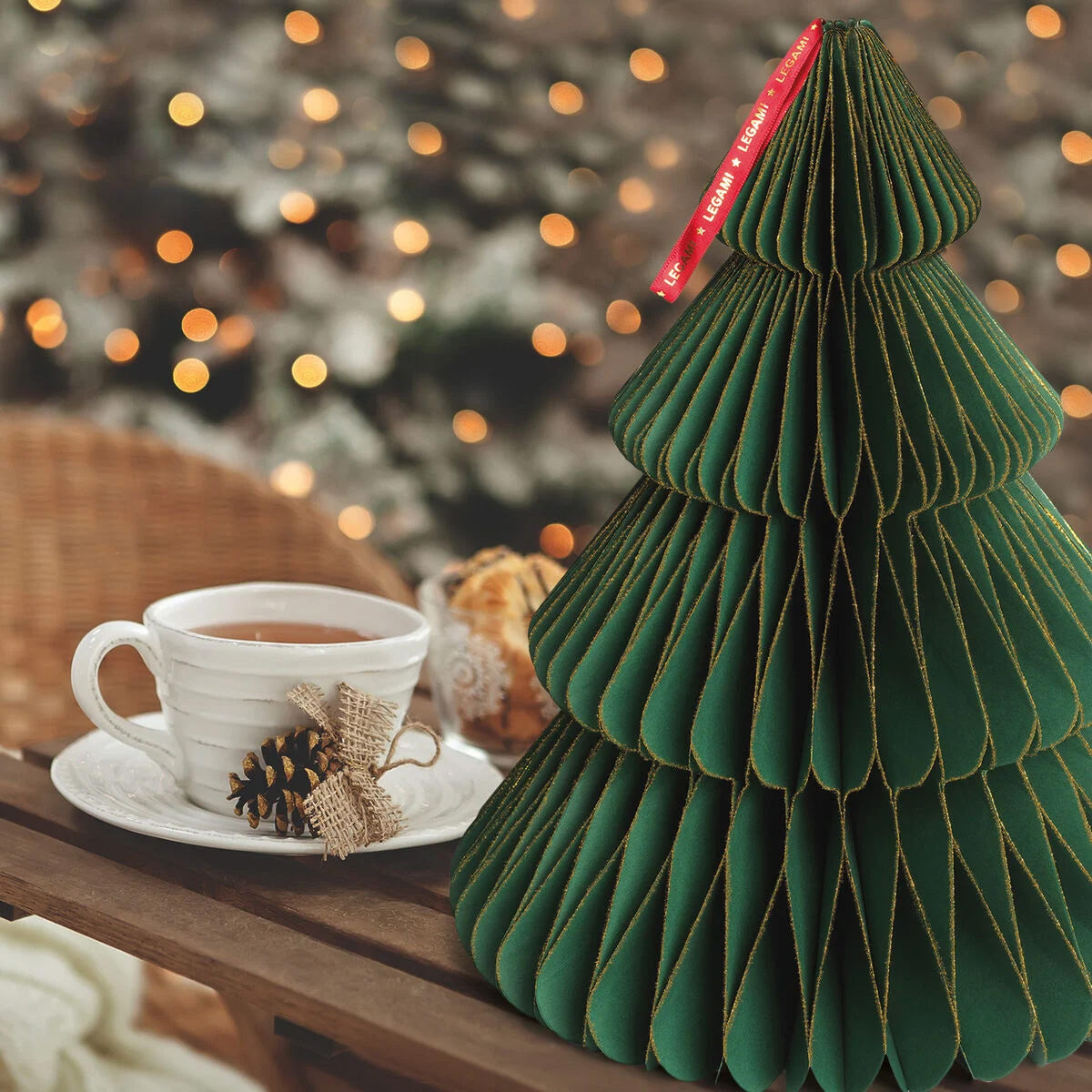 christmas tree - large - decorazione di natale a nido d'ape