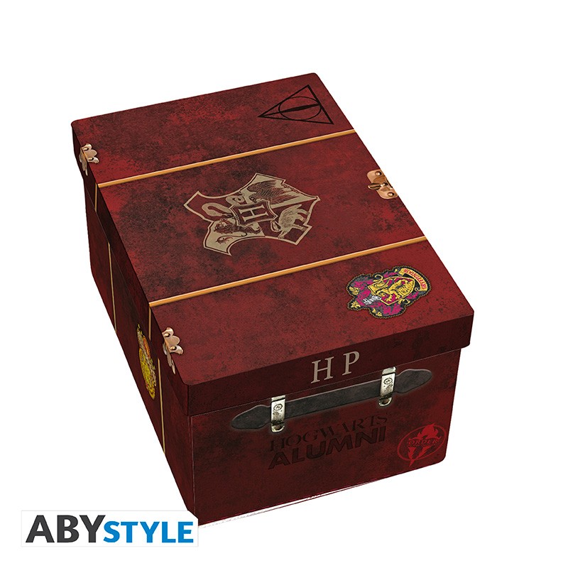 harry potter - premium pack - tazza calderone + portachiavi 3d + spilla in metallo