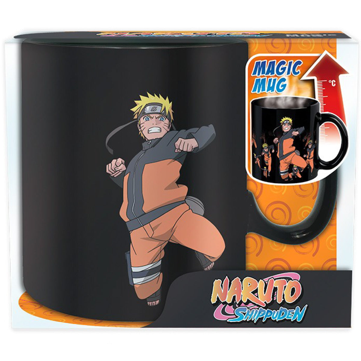 naruto shippuden - tazza heat change 460ml - multicloning