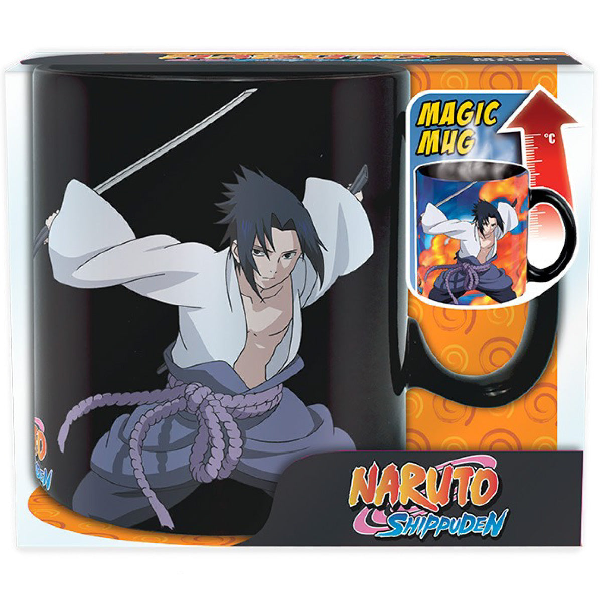naruto shippuden - tazza heat change 460ml - duello
