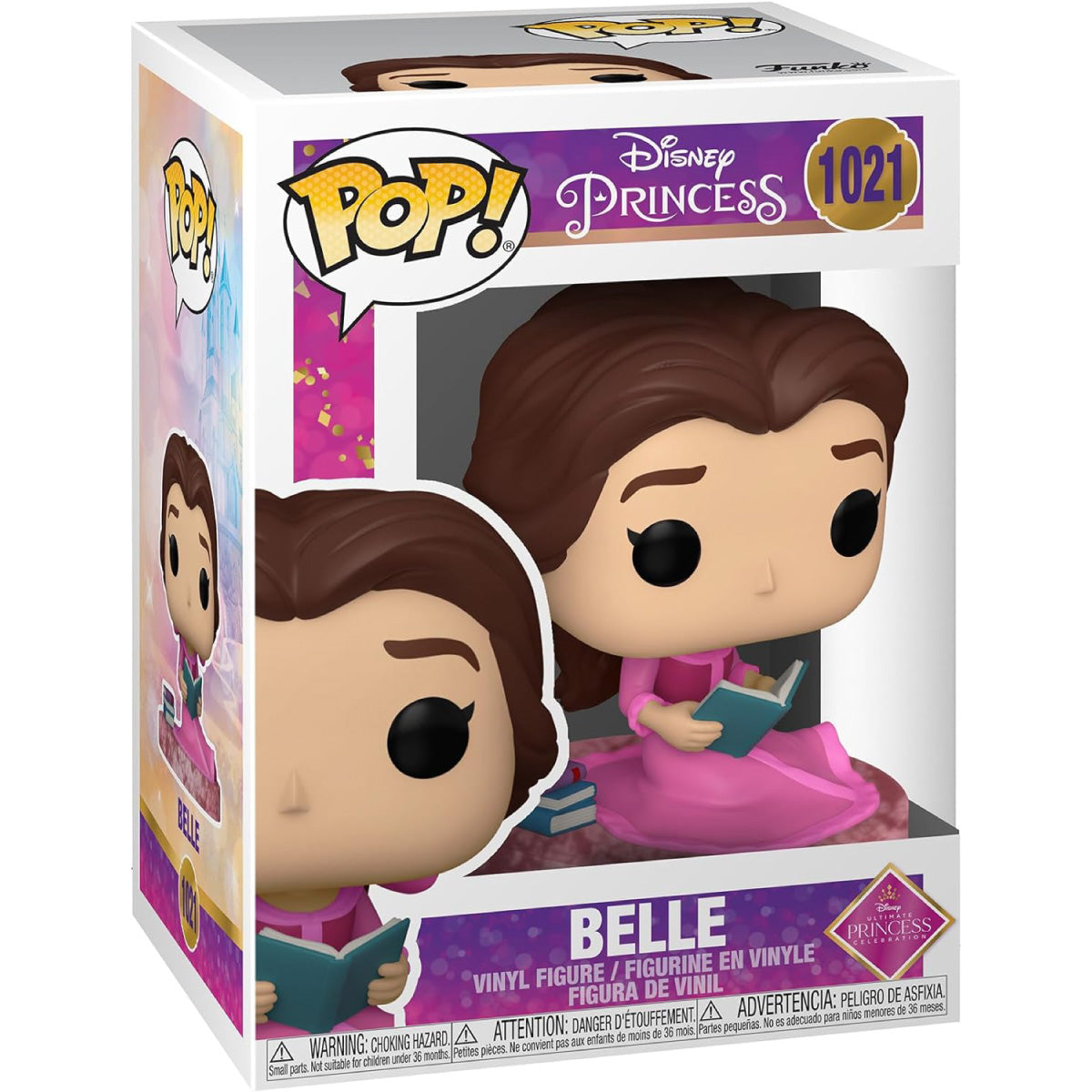 disney princess - belle 9cm - funko pop! 1021