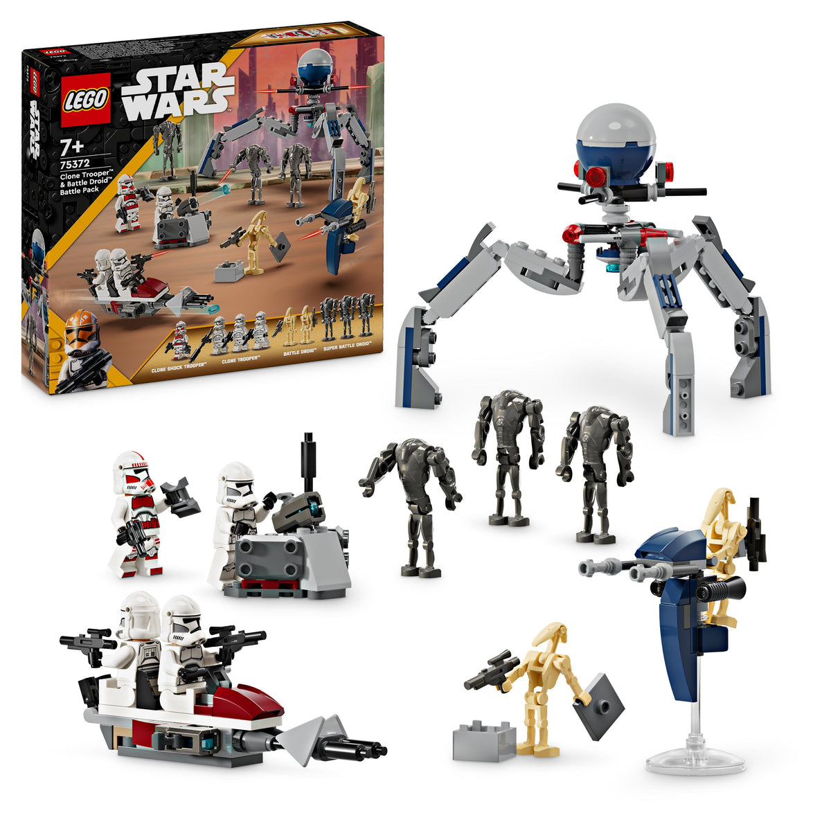75372 - battle pack clone trooper e battle droid