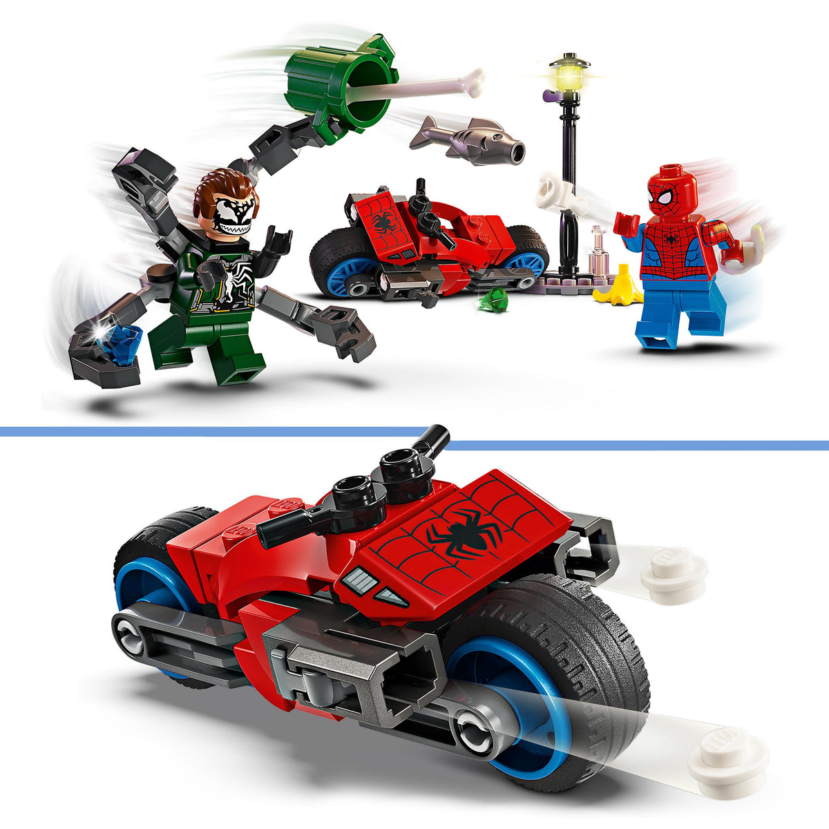 76275 - inseguimento sulla moto: spider-man vs. doc ock
