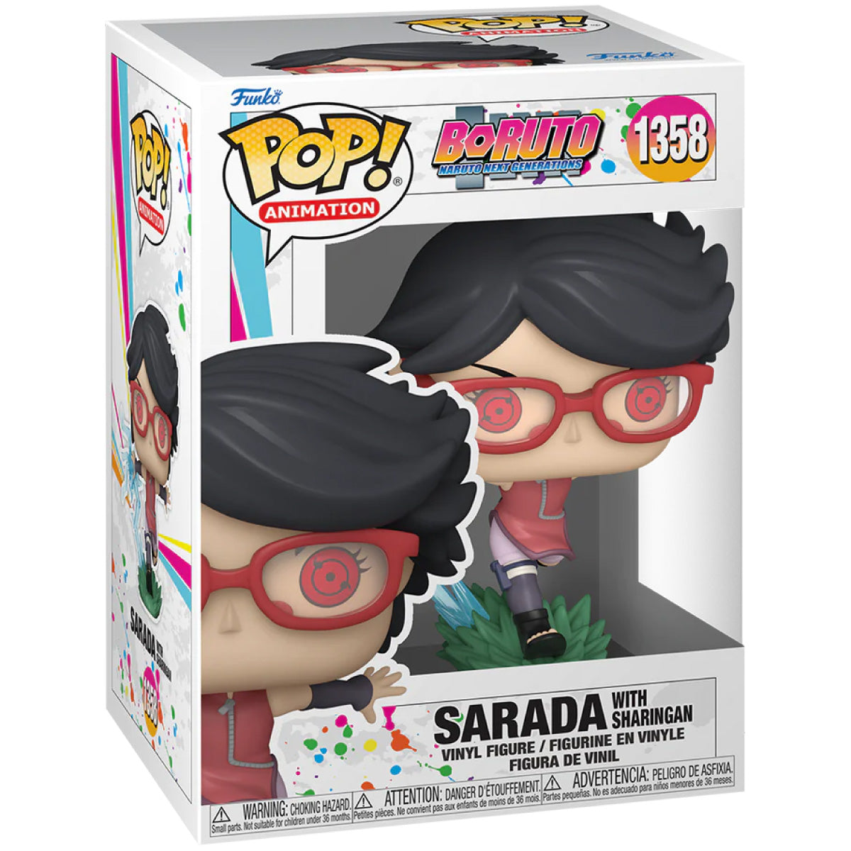 boruto: naruto next generation - sarada with sharingan 9cm - funko pop 1358