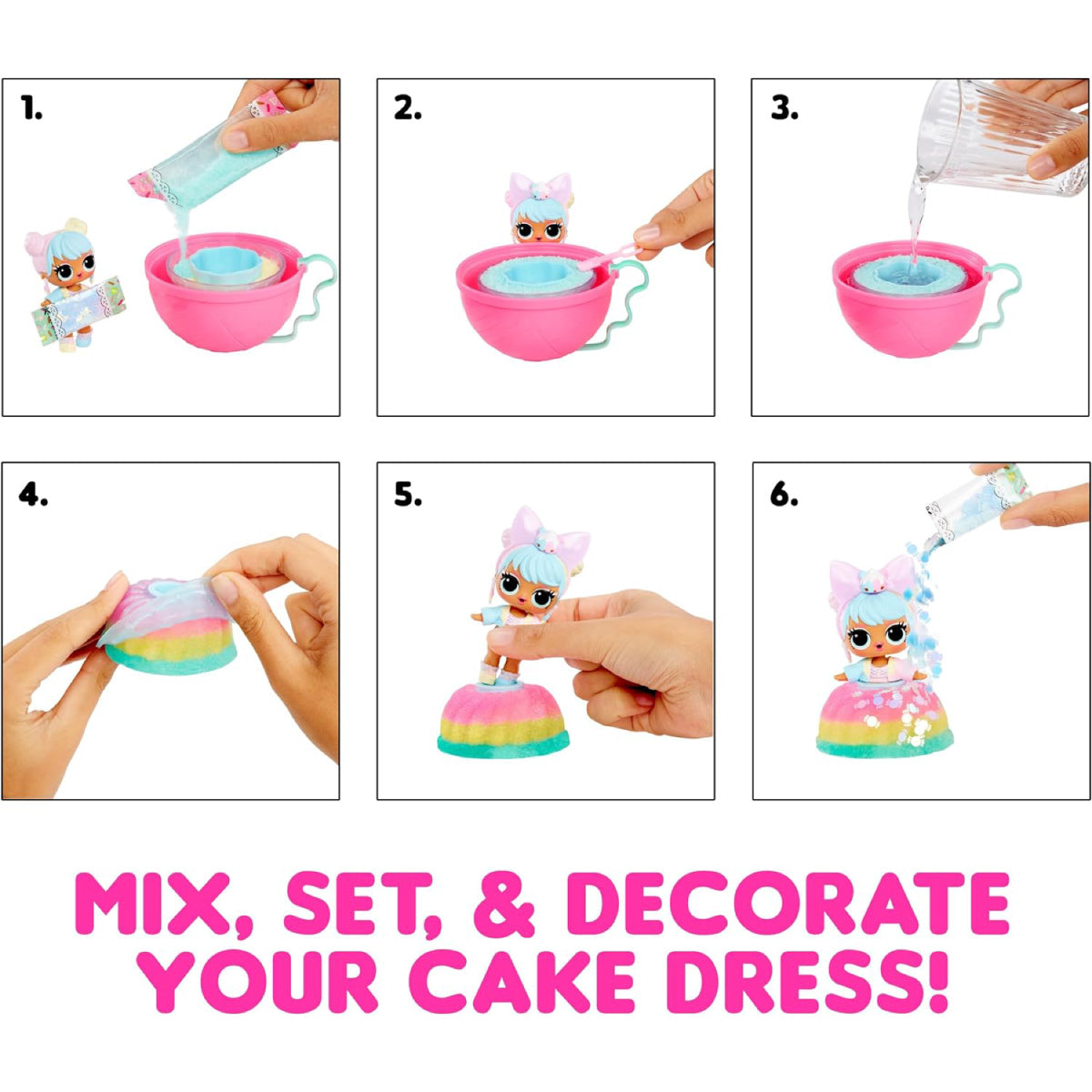lol surprise - mix and make - birthday cake tots