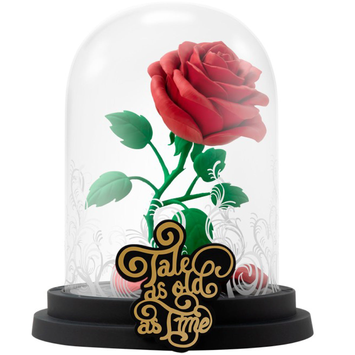 disney: la bella e la bestia - la rosa incantata - statua 12cm
