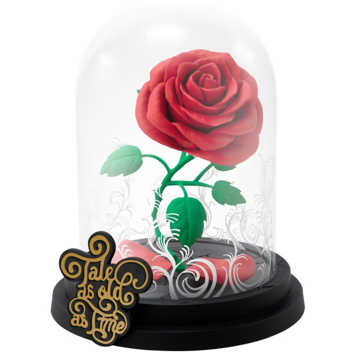 disney: la bella e la bestia - la rosa incantata - statua 12cm