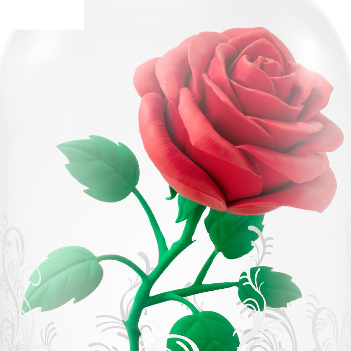 disney: la bella e la bestia - la rosa incantata - statua 12cm