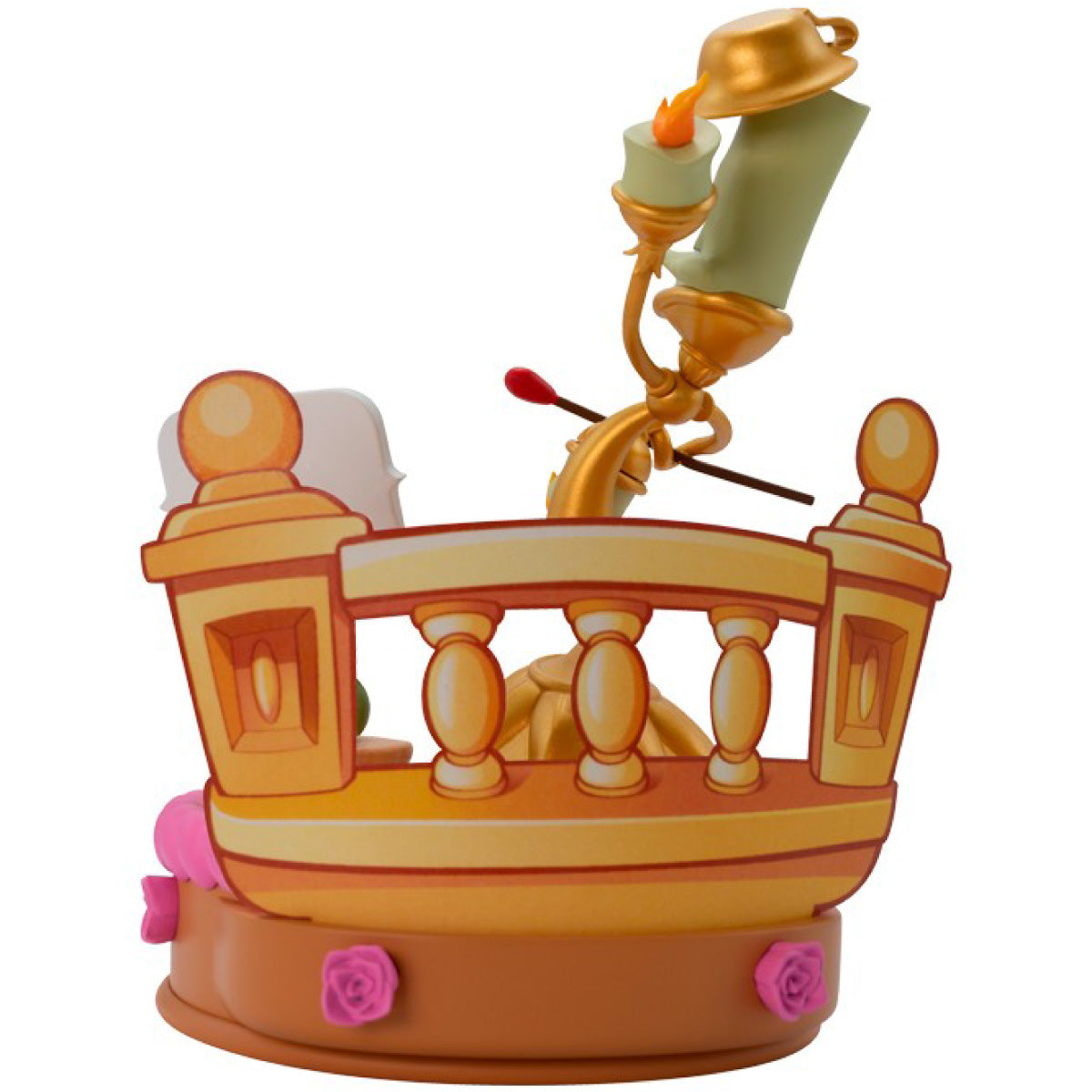 disney: la bella e la bestia - lumière - statua 12cm