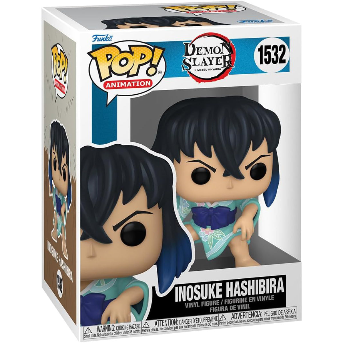 demon slayer - inosuke hashibira 9cm - funko pop! 1532