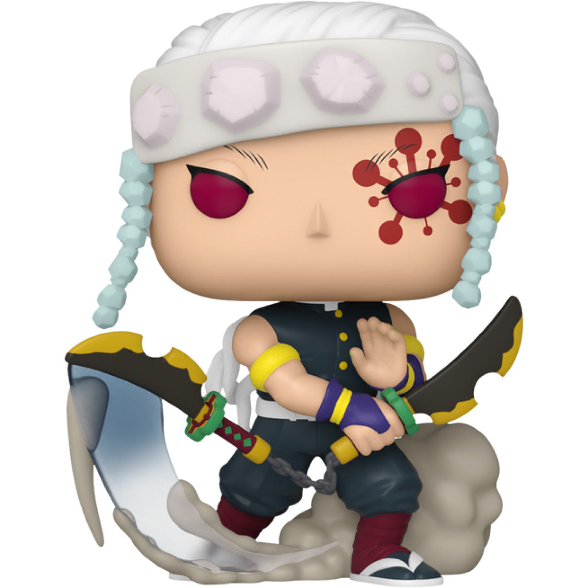 demon slayer - tengen uzui with nichirin cleavers 9cm - funko pop! 1533