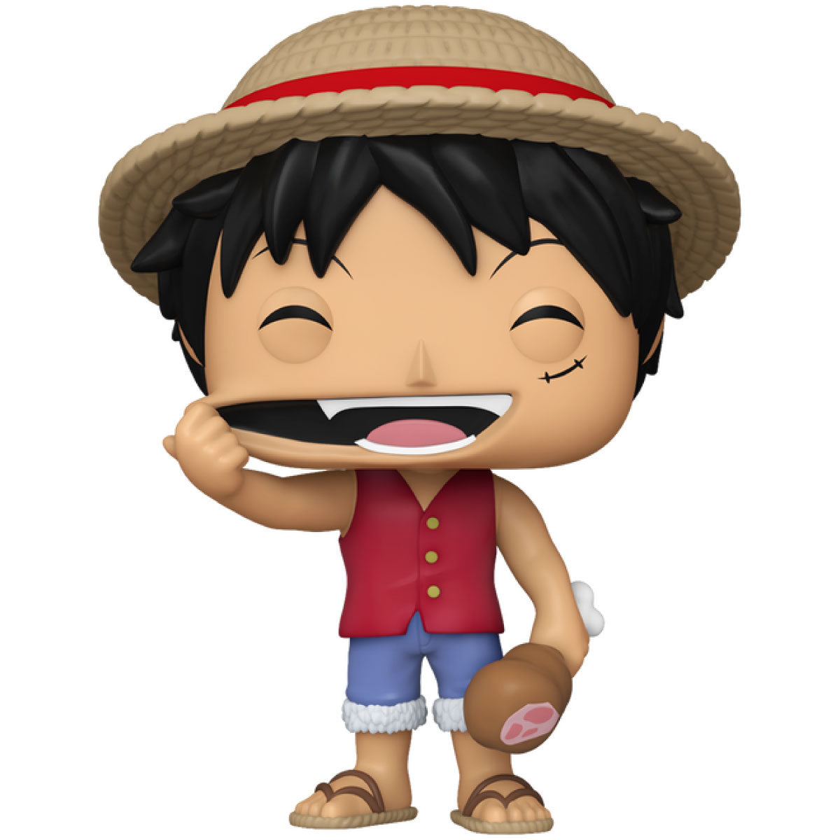 one piece - monkey d. luffy with meat 9cm - funko pop! 1771