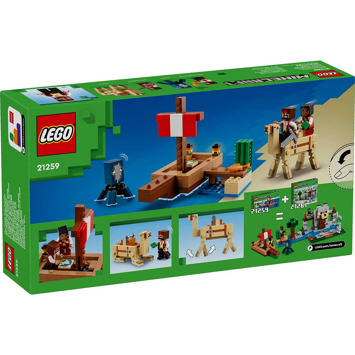 LEGO Minecraft 21259 il viaggio del galeone dei pirati