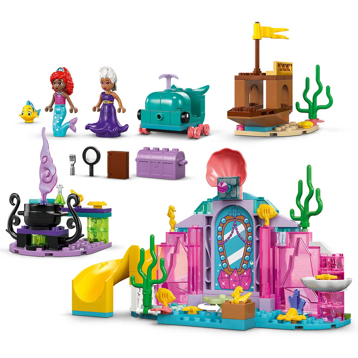 LEGO Disney Princess 43254 la caverna di cristallo di ariel