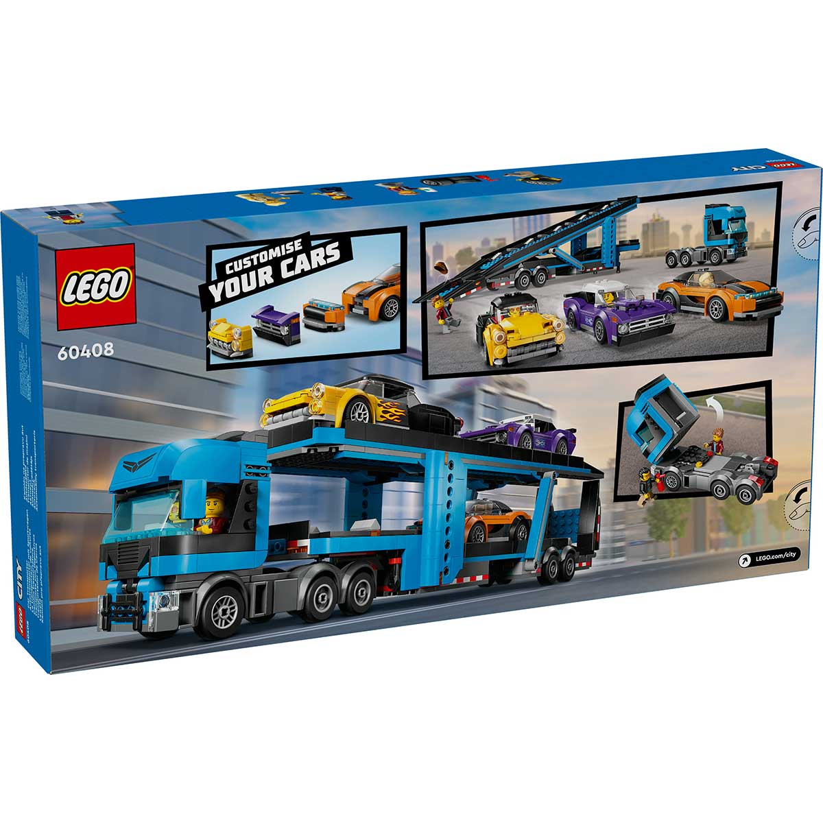 LEGO City 60408 camion trasportatore con auto sportive